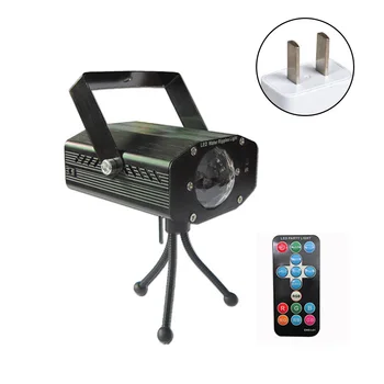 

7 Colors Accessories Disco Banquet DJ Water Ripples Sound Activated KTV Effect Led Bar Remote Control Microphone Stage Light