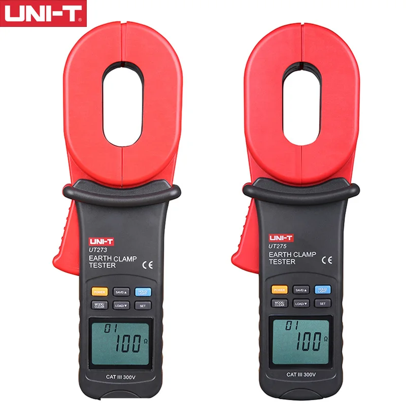 Uni T Ut275 Ut273 Digital Clamp Earth Ground Tester Resistance Meter Leakage Current Auto Range Data Storage Resistance Alarm Clamp Meters Aliexpress