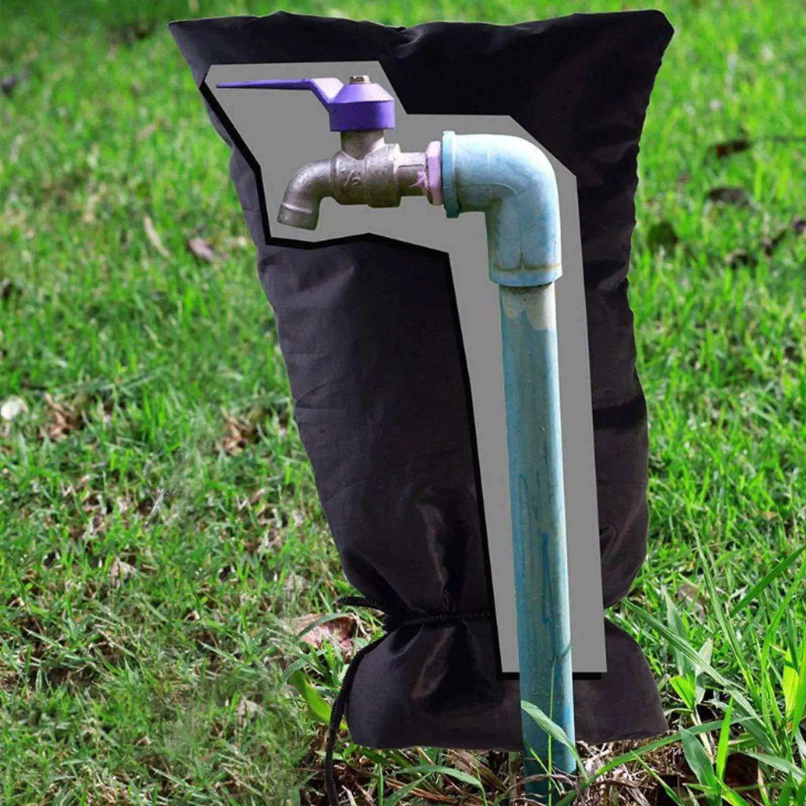

Winter Outdoor Garden Faucet Protective Cover Protector Socks Anti-Freeze Courtyard Hose Bib Waterproof Faucet Cover