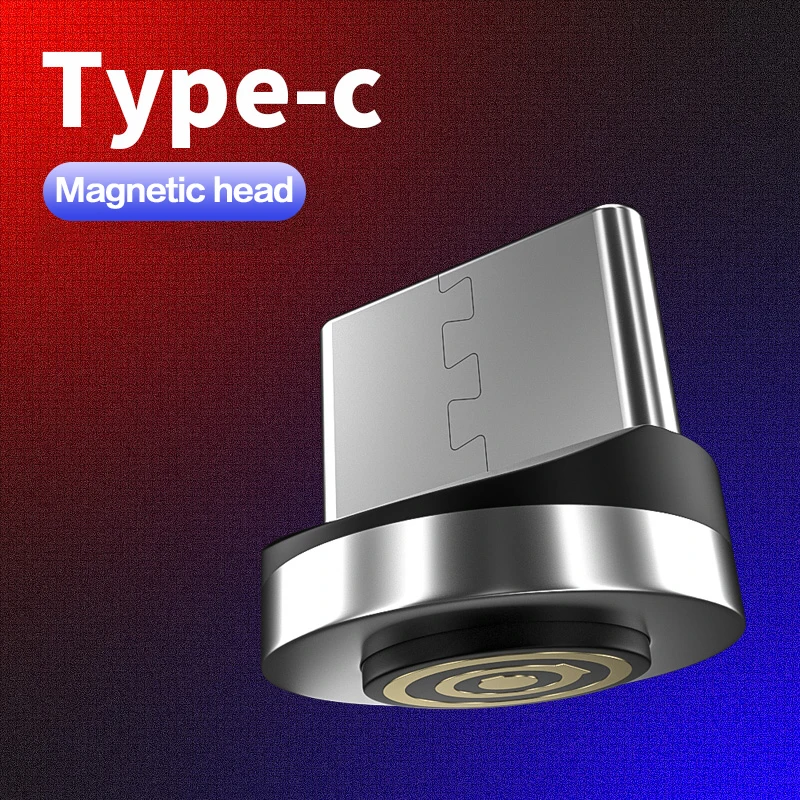 Магнитный Micro USB кабель для iPhone samsung Быстрая зарядка данных провод шнур магнитное зарядное устройство usb type C 1,2 m кабель для мобильного телефона - Цвет: Only Type C Plug