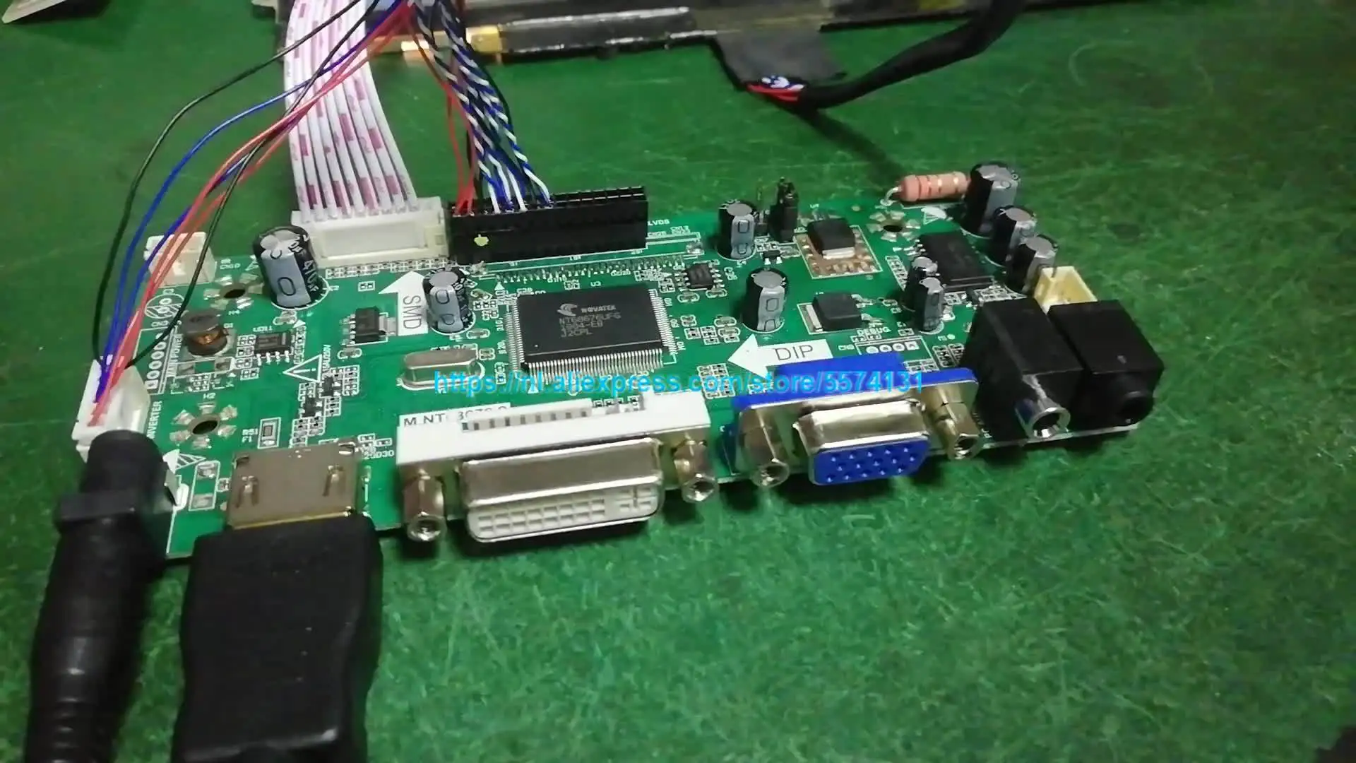 HDMI+DVI+VGA Controller Board Driver kit for LCD Panel B116XW03 V.2