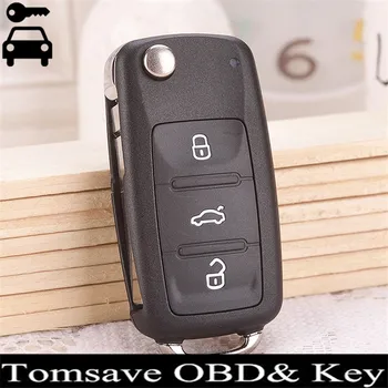 

Car Remote Key Shell Key Case for VW Beetle Caddy Eos Golf Jett Polo Scirocco Tiguan for SKODA Rapid Superb Octavia Yeti Fabia