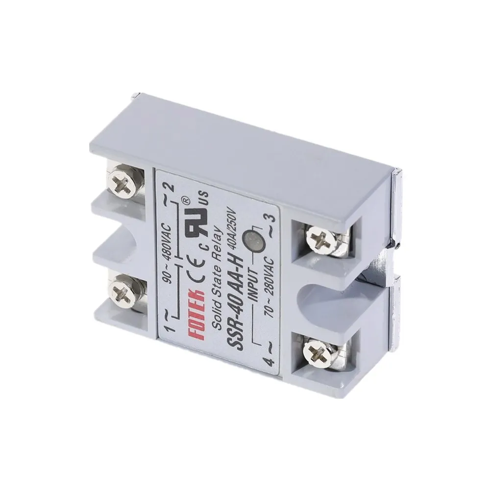 Твердотельные реле SSR-40AA-H 40A AC в AC 70-280V AC в 90-480V AC SSR 40AA H реле твердотельного сопротивления