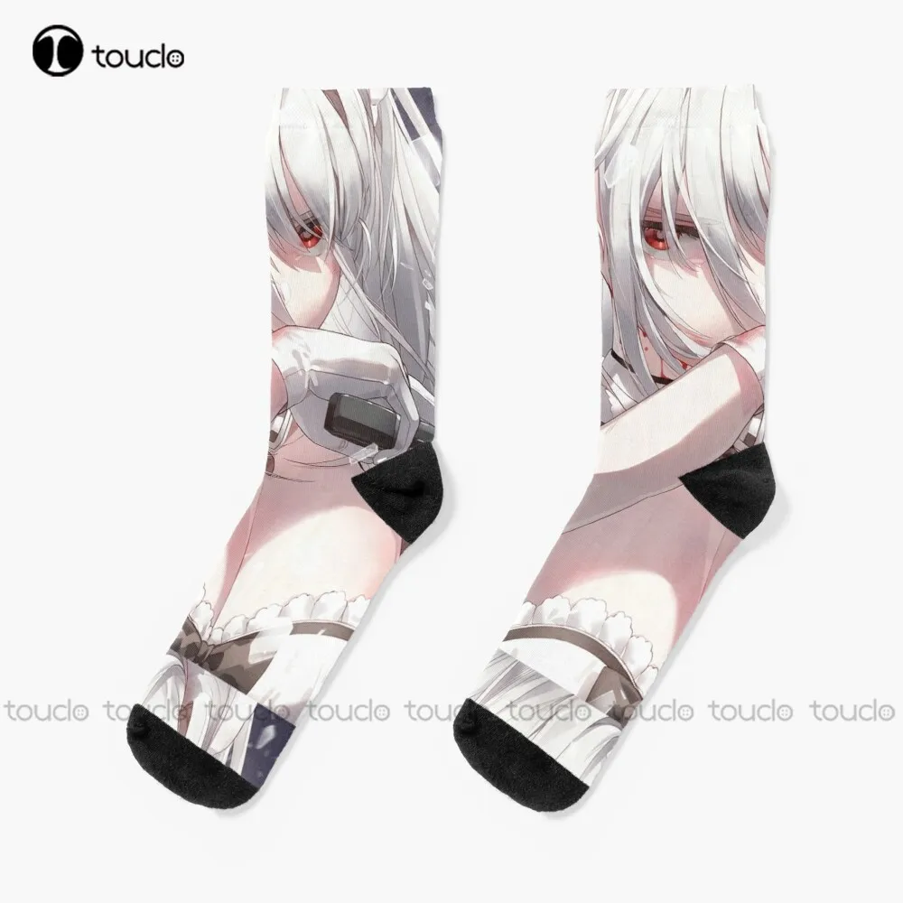 

Waifu Anime Girl | Japanese Aesthetic Maid Otaku Gift Socks men's socks Personalized Custom Unisex Adult Teen youth Socks
