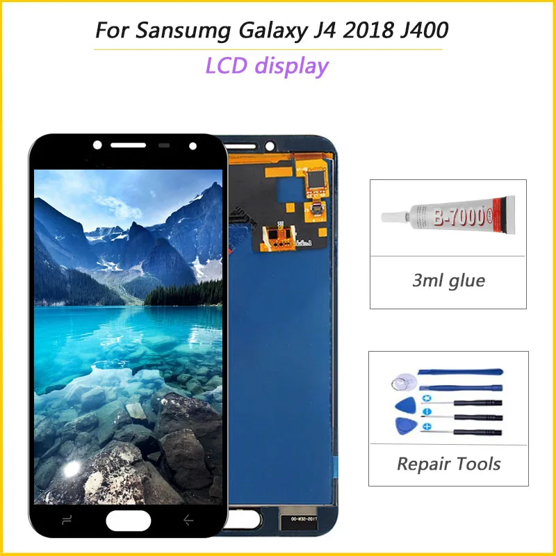 ЖК-дисплей с дигитайзером сенсорного экрана для Samsung Galaxy J4 J400 J400F J400G/DS в сборе