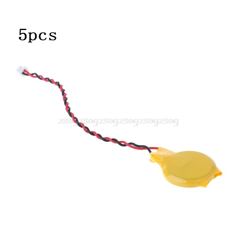

CR2032 2032 Battery Wire 2 pin Laptop Motherboard BIOS CMOS Battery With Wire Disassemble Battery New