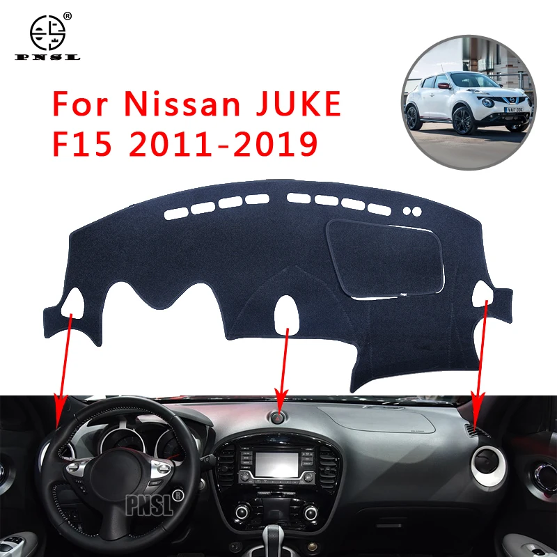 PNSL Car Dashboard Cover Dash Mat Dash Pad Carpet For Nissan JUKE F15