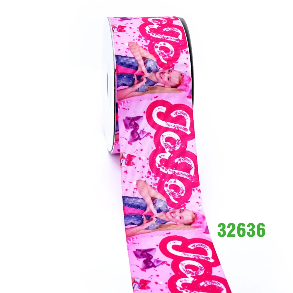 32636 Free shipping 50 yard per size cartoon ribbon printed grosgrain ribbon 32635 - Цвет: 32636