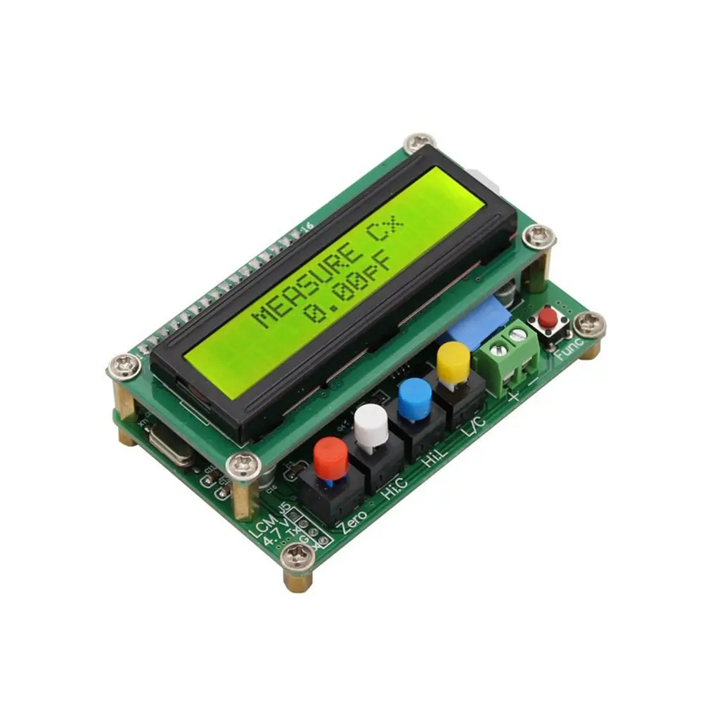 

LC100A Digital LCD Capacitance LC Meter Inductive Inductance Tester Inductor Capacitor Table 1pF-100mF 1uH-100H