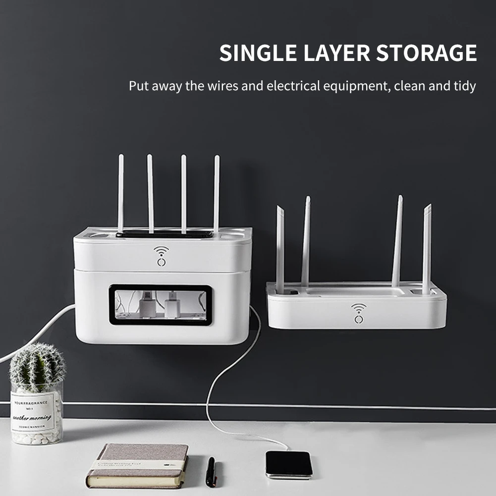 Wi-Fi роутер коробка для хранения настенная монтажная плата Органайзер тв стойка
