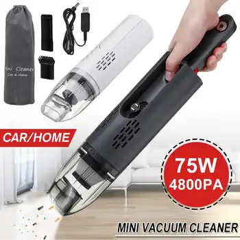 

Car Vacuum Cleaner 75W 4800PA High Suction For Car Wet And Dry dual-use Vacuum Cleaner Handheld Portable Car Vacuum Cleaner