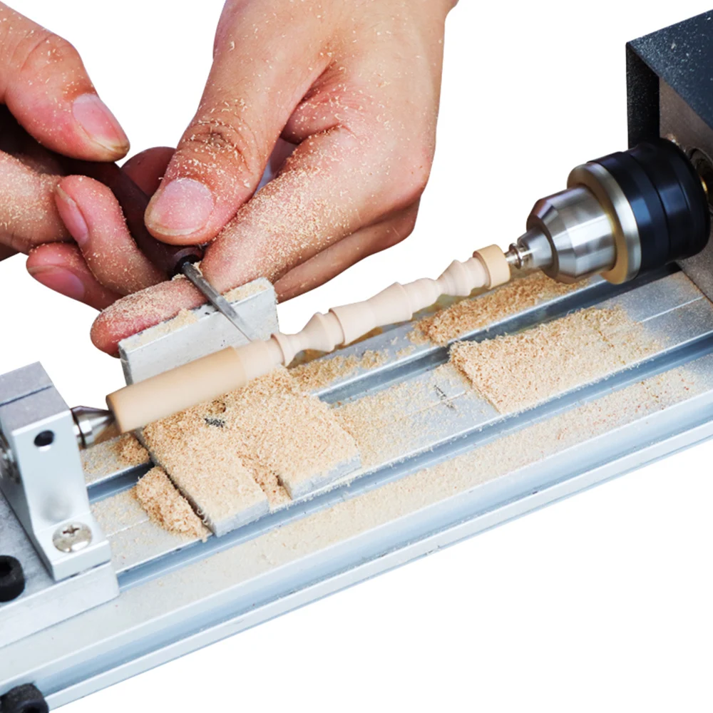 

Hot New 80W Mini Lathe Beads Polisher Machine Woodworking Craft DIY Rotary Tool Set Standard Grinding Set CNC Machining