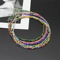 Collier ras du cou coréen doux et coloré, style Boho, perles de graine, clavicule, pour femmes et filles, bijoux tendance, nouvelle collection 1