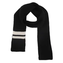 Богемная перфорированная Вязаная Шаль для мальчиков и девочек, контрастная полоска, прямоугольный шарф 14