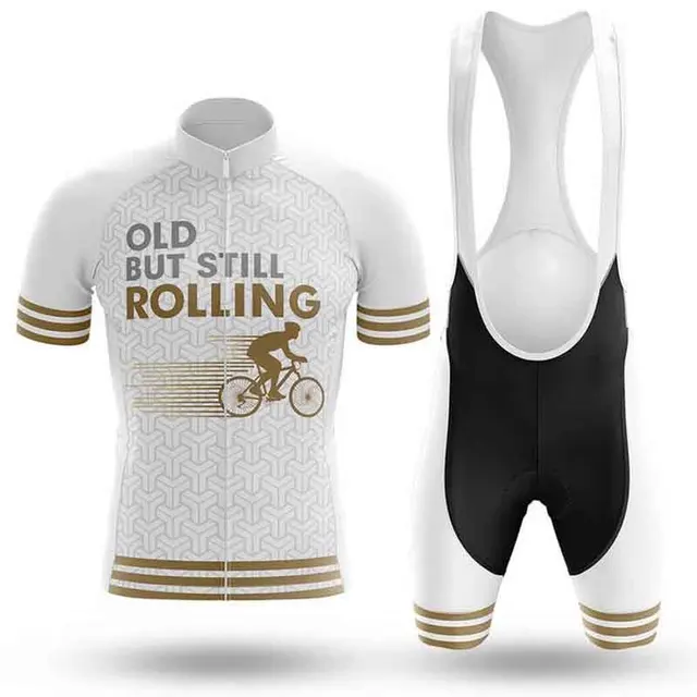 white cycling kit