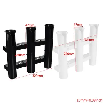 

Fishing Vertical 3 Link Rod Holder Organiser Pole Tube Mount Bracket Socket Rack Lure Pliers Storage