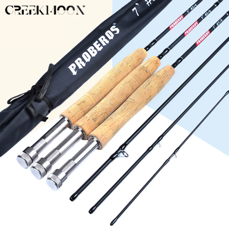 Fly Rod NEW 7ft 8ft 9ft Section Fly Fishing Rod Portable Carbon