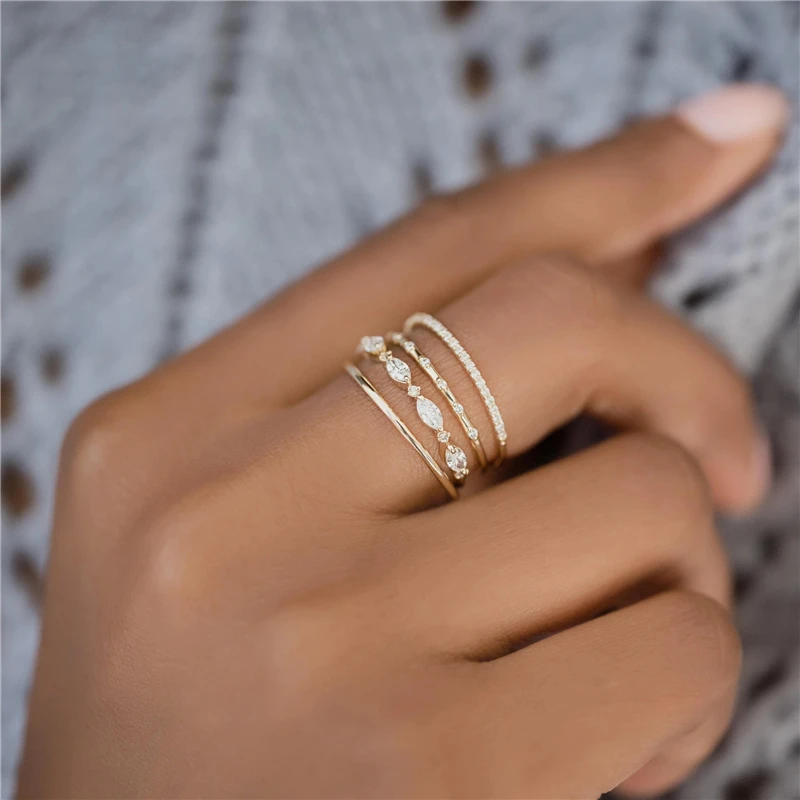 925 Sterling Silver Big Oval Crystal Rings For Women Rainbow Zircon Pave Slim Thin Rings Wedding Engagement Party Jewelry,silver rings,silver ring,wedding rings