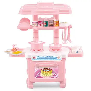 

Hobbylane Mini Plastic Simulaton Kitchen Set with Cutlery Cooking Utensils Play House Game Props Children Christmas Gift