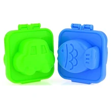 Лидер продаж, 2 шт./лот, форма для яиц, рисовые суши, инструменты для приготовления пищи, милые DIY, рыба и автомобиль, пластик, силикон, 3d, для вареных яиц, кухонный инструмент