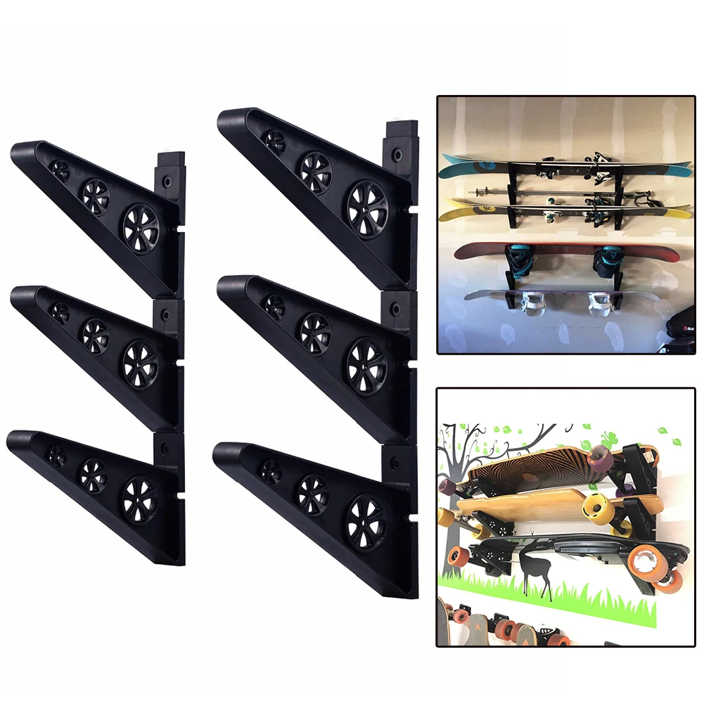 Прочный настенное крепление скейтборд палуба дисплей горизонтальная вешалка