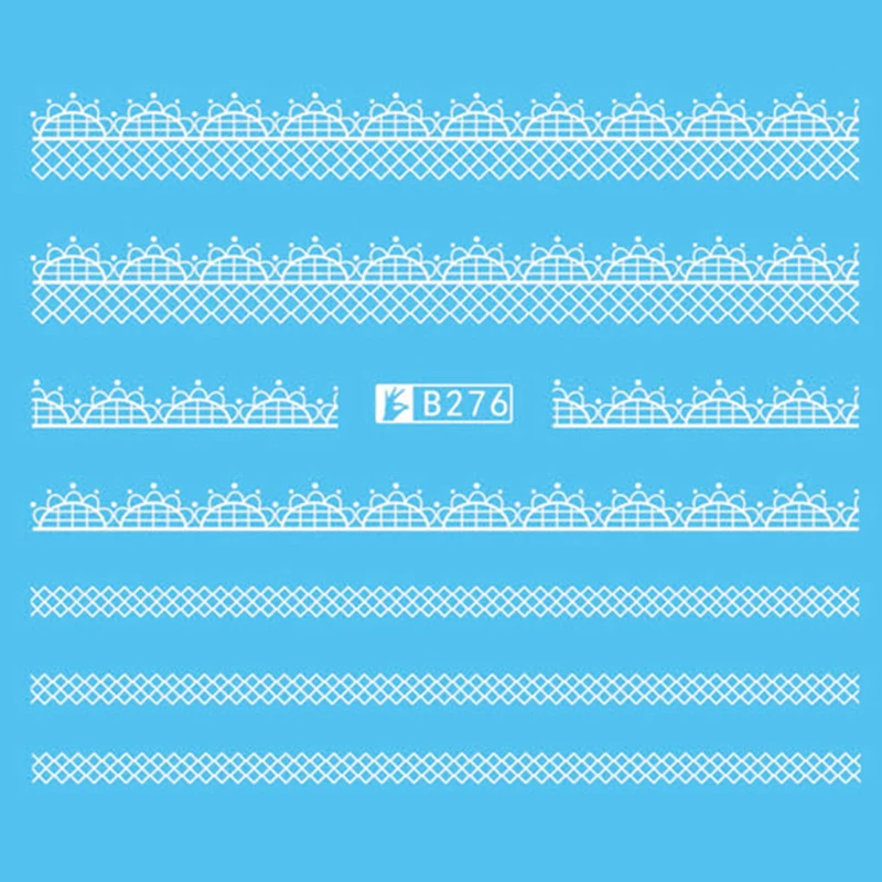 GAM BELLE 1 Sheet Stars moon Stripe Series 3D Sticker Nail Art Stickers Decals DIY Beauty 5