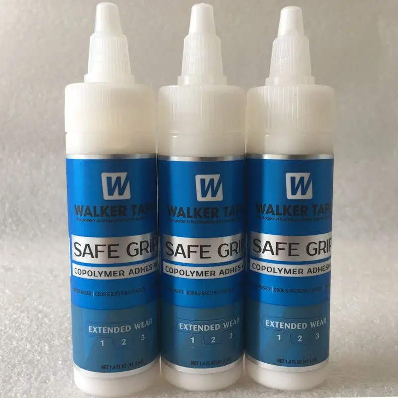 1 bottle 1.4 Oz Walker Safe Grip White Adhesive Lace wig Glue Toupee Gluein Adhesives from Hair