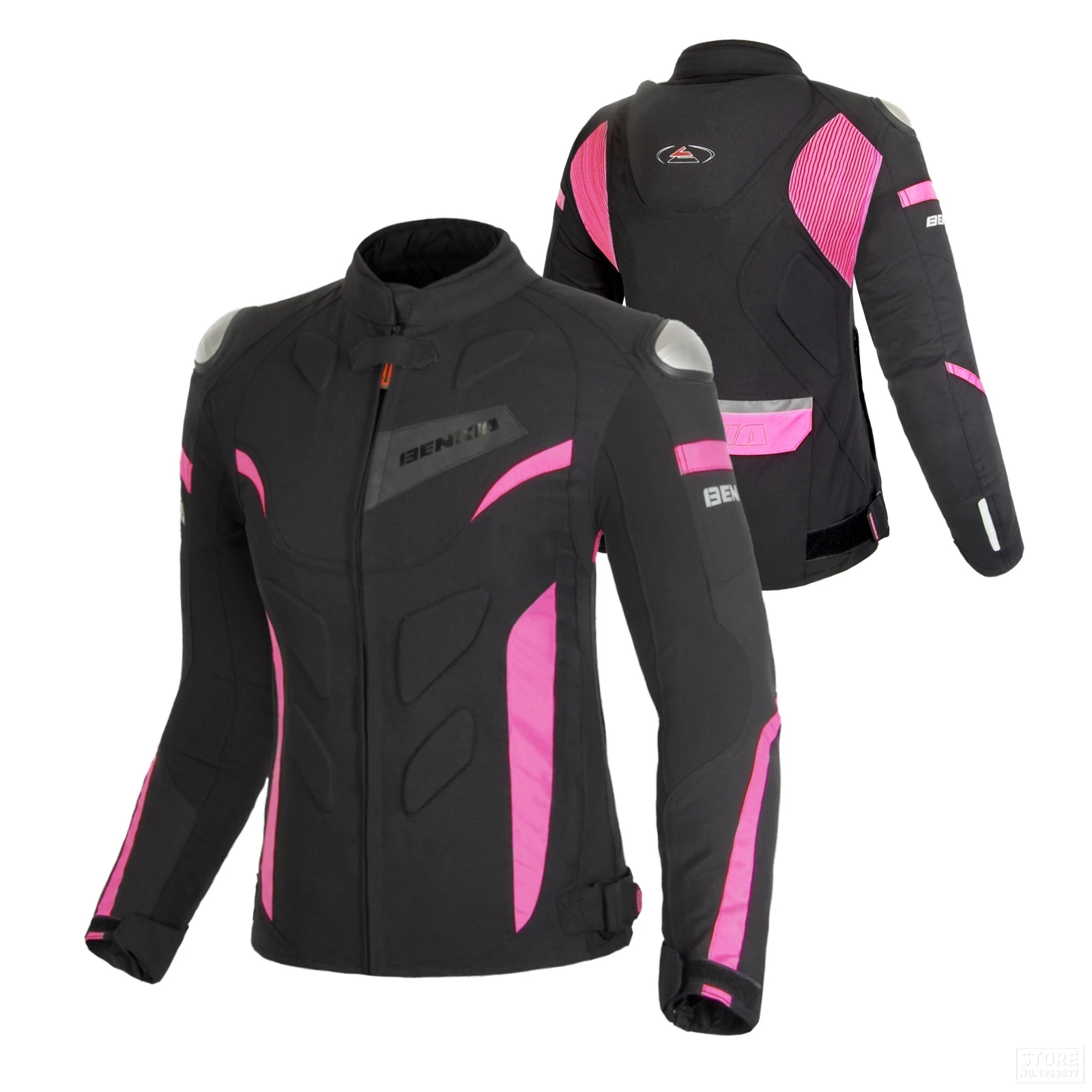 BENKIA Motorcycle Jacket Women Moto Jacket Motocross Body Armor Waterproof Linner Jaqueta Chaqueta Moto Protection Riding Jacket
