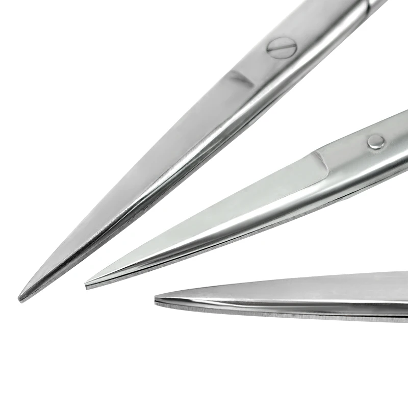 14/16/18cm Animal Veterinary Surgical Scissors Straight Curved Tip
