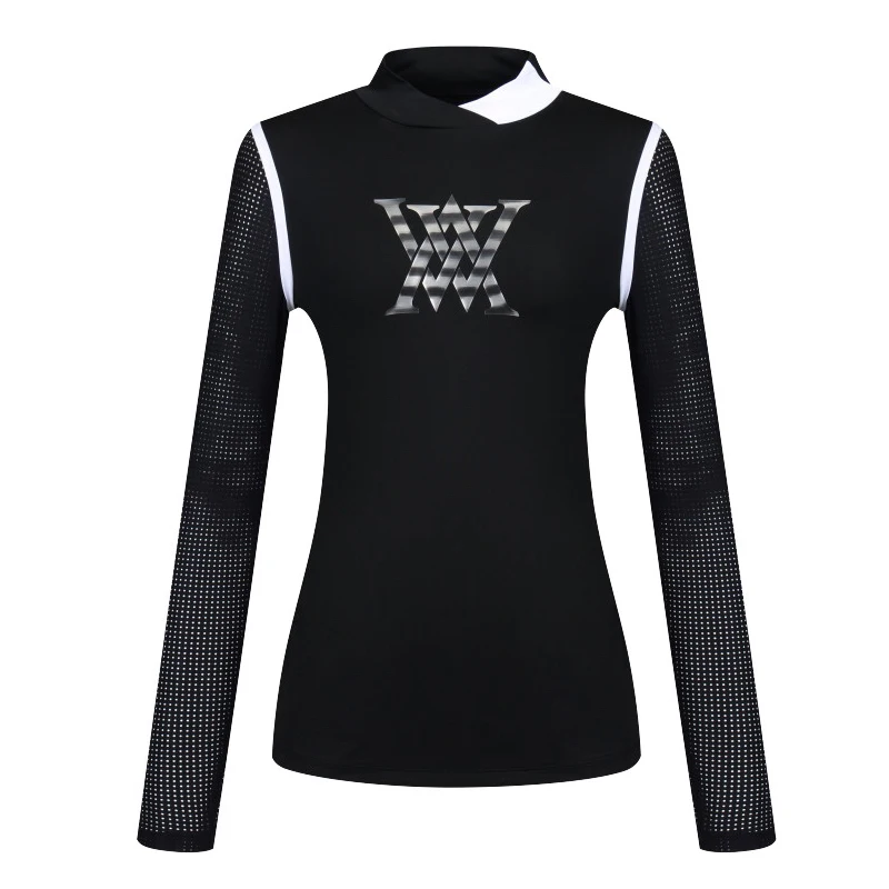 Golf women's shirt spring and summer thin sun-proof long-sleeved stretch fabric and perforated sleeves