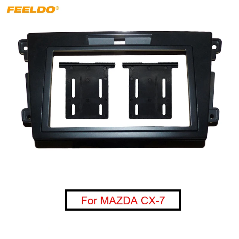 FEELDO 2-Din автомобильный стерео панель Адаптер каркаса для MAZDA CX-7 2006-2012 CD/DVD фасции переоборудование радио приборная панель с рамкой вокруг экрана