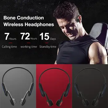 

Universal Bone Conduction Wireless Bluetooth Headphone IPX56 Waterproof Portable Non In-ear Headset For Sports Running Fitness