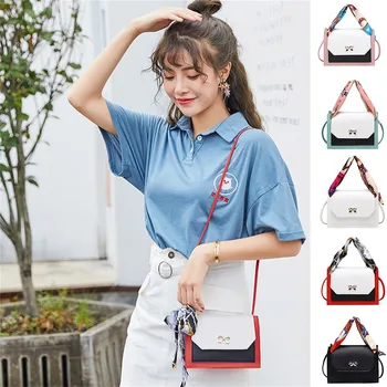 

Summer Women Small Bags Square Bag Wild Casual Messenger Handbag Shoulder Bag Red Splice White Black Sexy Mini Bag#G30