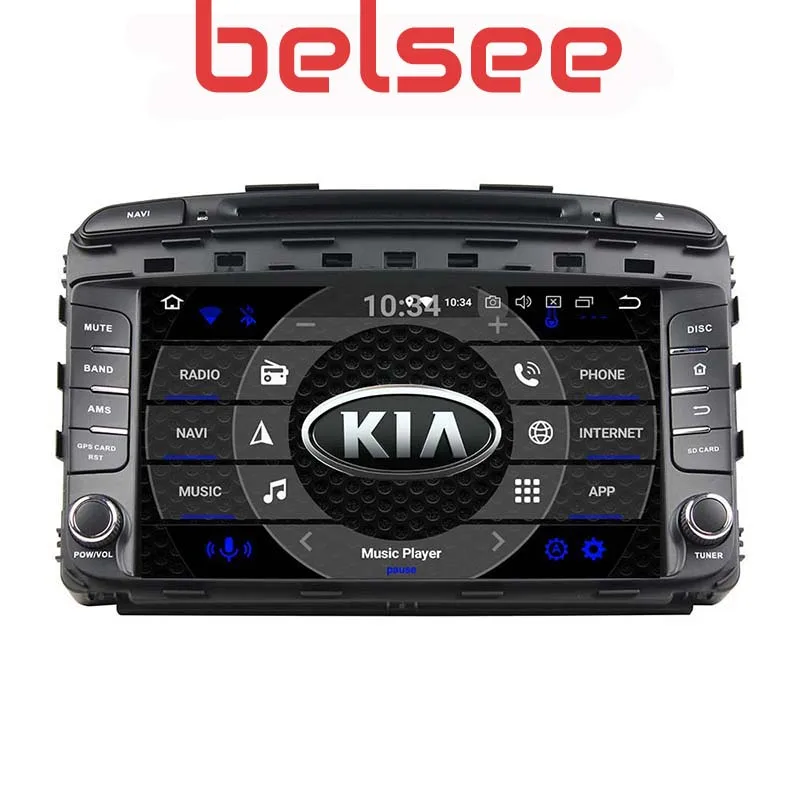 Special Price Belsee 2015 2016 2017 2018 Kia Sorento Accessoires Android 9.0 Head Unit Octa Core Ram 4GB + 64GB radio Dvd-speler GPS Navigatie