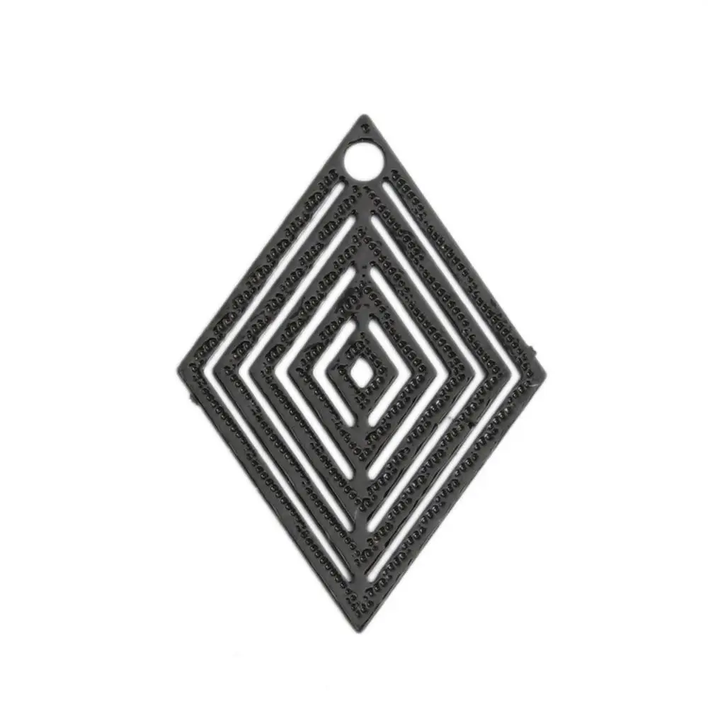 DoreenBeads медные филигранные шармы с тиснением Красочные полые геометрические