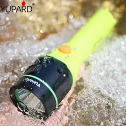 YUPARD Водонепроницаемый Подводный diver 40 м XM-L2 светодиодный T6 белый желтый свет фонарик лампа перезаряжаемая батарея + зарядное устройство