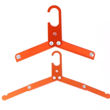 

Foldable Anti-skid Travel Hangers Portable Folding Clothes Hangers Aluminum Alloy Collapsible Hanger