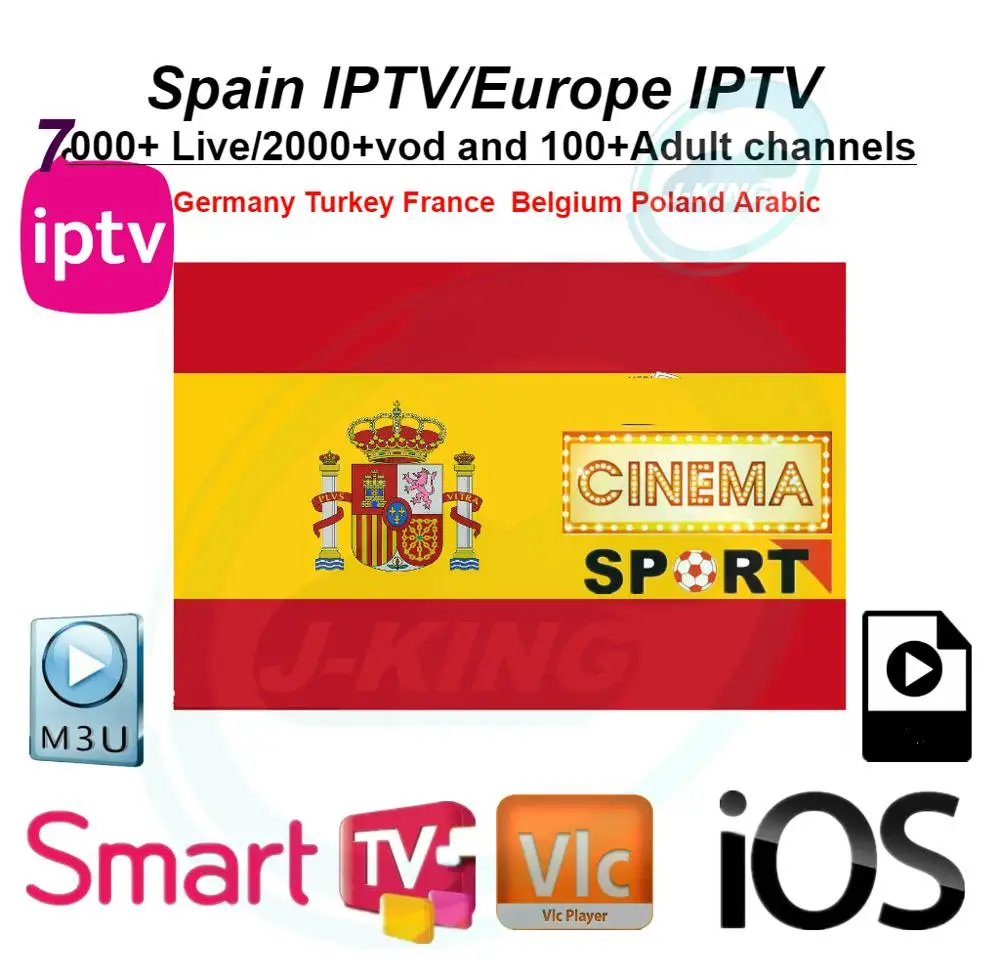 Испанский/Эспаньол IPTV франческ белика IPTV Арабе IPTV holandes IPTV soporte Android m3u enigma2 actualizado a 7000+ Live y Vod