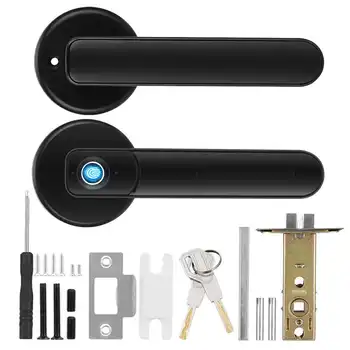 

Smart Door Handle Lock Biometric Fingerprint Keyless Entry Lever for Home Safety serrure de porte