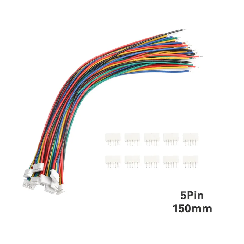 10 компл. 150 мм ZH-1.5 провода Кабельный соединитель DIY ZH-1.5 28AWG JST 2Pin-10Pin электронная линия одиночное соединение клеммные соединители