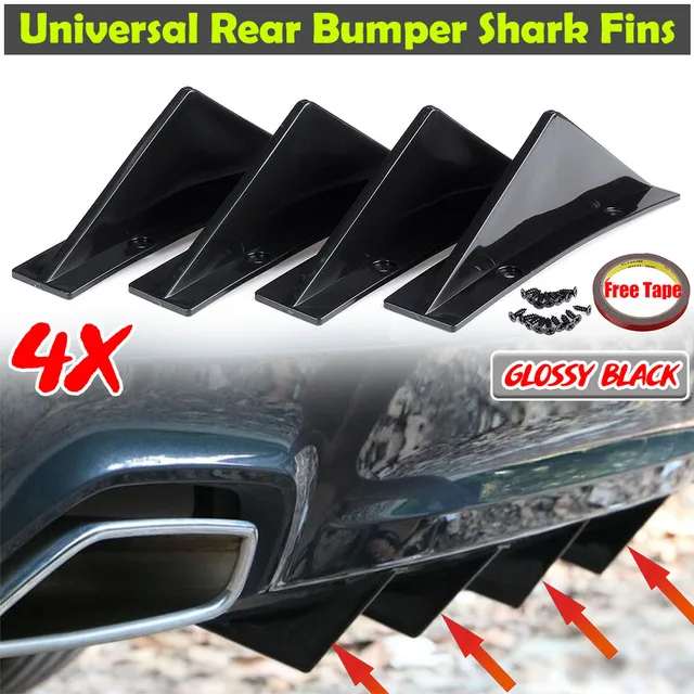 Auto Hintere Stoßstange Lip Diffusor Shark Flossen Spoiler Für VW Für Golf  MK5 MK6 MK7 MK 7,5 MK8 Für Audi a3 A4 A6 A7 A8 TT Auto Zubehör