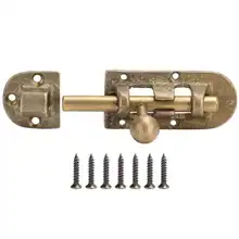 

Vintage Brass Door Sliding Latch Antique Door Window Bolts Buckle Lock Hardware Fittings Tools