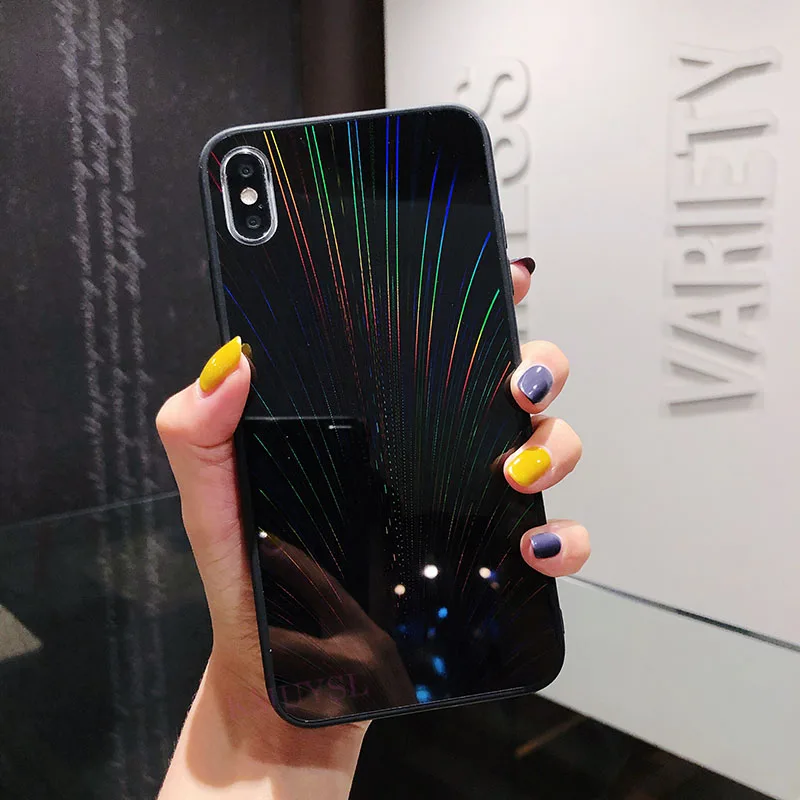 4 Bing Блестящий зеркальный чехол для iPhone X XS Max XR 7 6 S 8 Plus лазерный чехол с перьями павлина для iPhone 11 5,8 6,1 6,5 дюйма - Цвет: 4