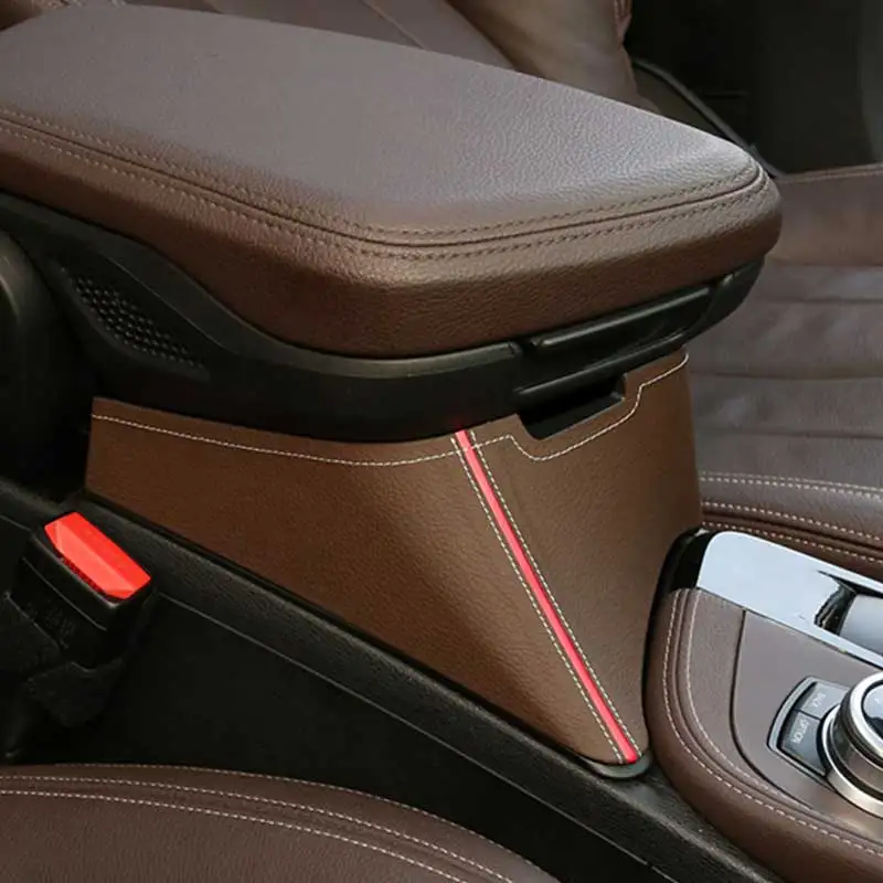 

Car Central Armrest Storage Box Container Holder Tray Car handrail storage box Leather storage box For BMW X1 X2 2016-2020
