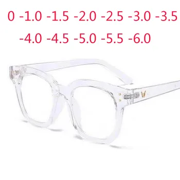 

Retro Big Frame Oversized Finished Myopia Eyeglasses Women Men Eye Glasses Short-sighted Spectacle 0 -1.0 -1.5 -2.0 -2.5 To -6.0