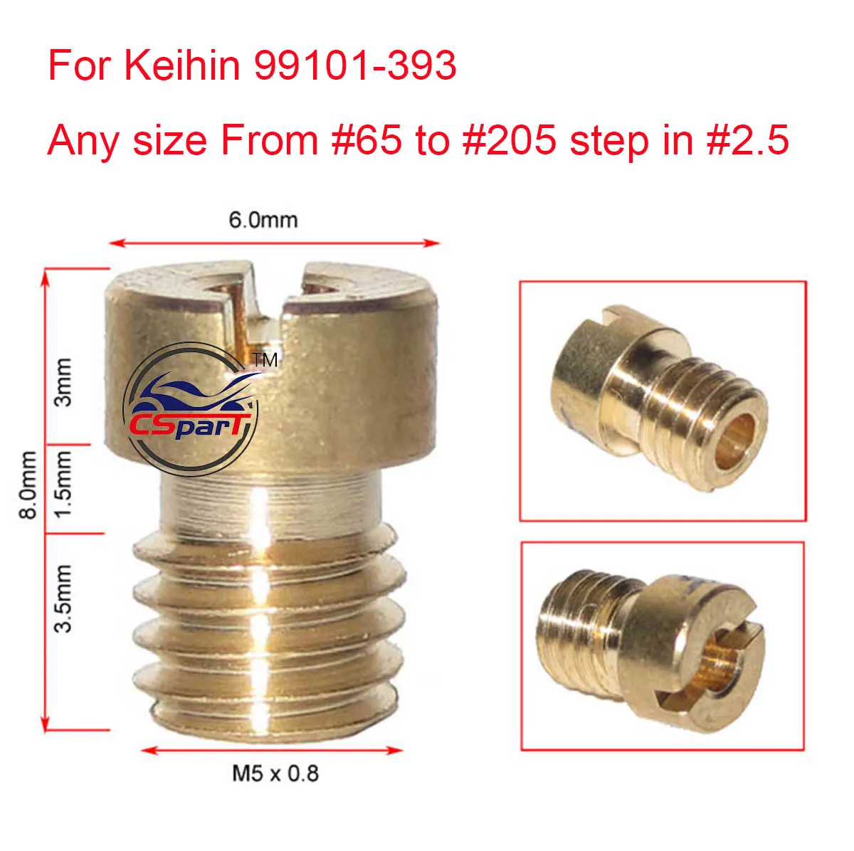 6 8 10 12 шт. M5 Round Main JET 65 ~ 205 для квадроцикла Keihin 99101 393 CVK PE PZ PWK OKO KOSO багги скутера грязи