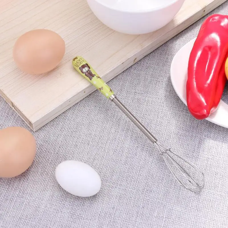1 шт., нержавеющая мешалка для взбивания яиц, керамическая ручка, ручной взбиватель, миксер для кофе, молока, кухонные инструменты для приготовления пищи