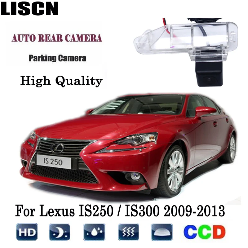 Резервная камера для Lexus IS250 / IS300 2009 2013 заднего вида/CCD ночного видения номерной