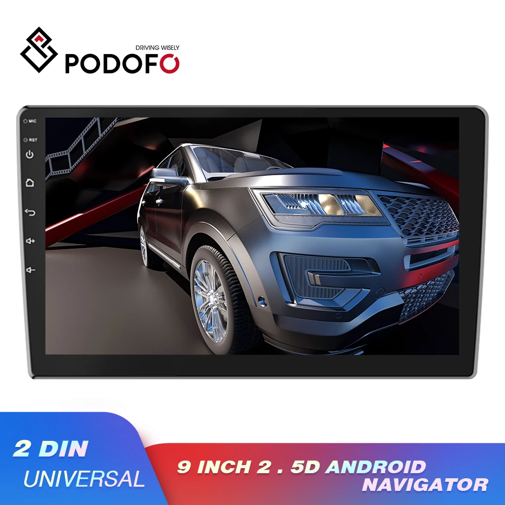 

Podofo Android 8.1 2Din Car Radio Stereo GPS Navigation Bluetooth wifi mirror link Car Radio Stereo Car Multimedia MP5 Player