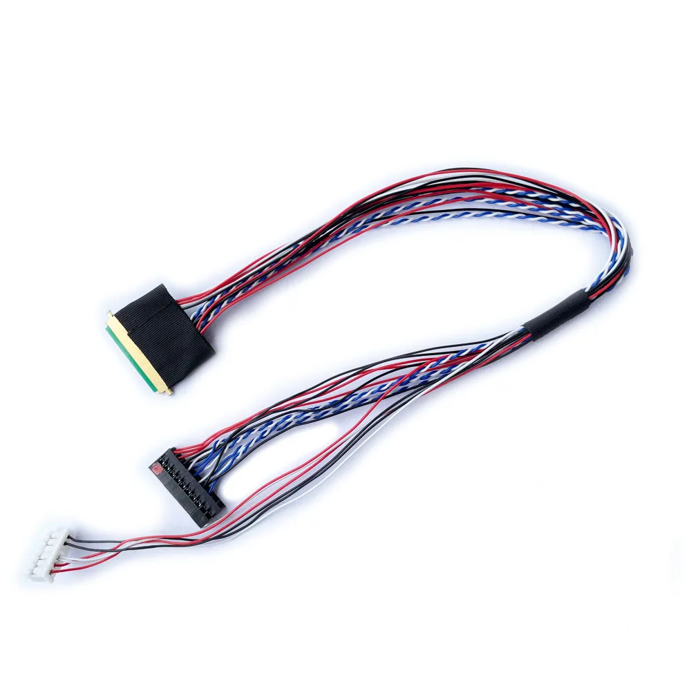 Кабель LVDS 40 контактов 1 канал 6 бит для экрана 15 дюйма I-PEX 20453 40P кабель ЖК-экрана 25